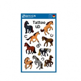 Matrica, tetoválás, 1 ív, 76x120 mm, AVERY ZWECKFORM, "Z-Design No.56769",  lovak