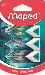 Radír, MAPED "Dragon Pyramid sárkány ", 3 darab