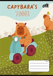 Füzet, tűzött, A5, vonalas, 32 lap, 1. osztály, COOL BY VICTORIA "Capibara", "14-32"