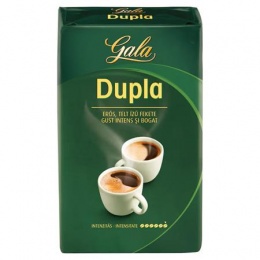 Kávé, pörkölt, őrölt, 250 g, GALA "Dupla"