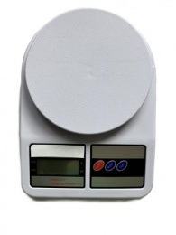 Konyhai mérleg, digitális, 7 kg terhelhetőség, fehér
