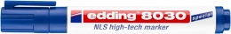 Alkoholos marker, 1,5-3 mm, kúpos, EDDING "8030 NLS", kék